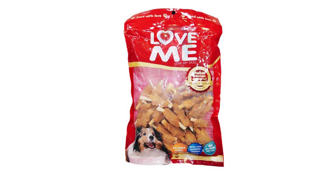 تشویقی سگ دورپیچ مرغ مینی Loveme